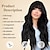 abordables Perruques Synthétiques Sans Bonnet-Perruque noire avec frange pour femmes perruque de cheveux longs ondulés perruque noire perruques synthétiques ondulées bouclées pour les filles utilisation quotidienne de fête