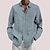Χαμηλού Κόστους ανδρικά γραφικά πουκάμισα-Ταινία Δουλειά Καθημερινό Ανδρικά Πουκάμισο Καθημερινά Ρούχα Εξόδου Φθινόπωρο &amp; Χειμώνας Απορρίπτω Μακρυμάνικο Μπλε Απαλό, Θαλασσί, Καφέ Τ, M, L Ύφασμα που τεντώνεται με 4 τρόπους Πουκάμισο
