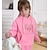 cheap Sets-2 Pieces Kids Girls&#039; Solid Color Pocket Pants Suit Set Long Sleeve Active School 7-13 Years Spring White Pink