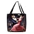 olcso Grafikus nyomtatott táskák-Női Teher Válltáska Vászon táska Poliészter Bálint nap Bevásárlás Napi Nyomtatás Nagy kapacitás Összecsukható Könnyű Cica Bor Rózsaszín Világos piros