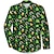Χαμηλού Κόστους ανδρικά γραφικά πουκάμισα-st.patrick&#039;s day τετράφυλλο τριφύλλι casual ανδρικό πουκάμισο καθημερινής χρήσης που βγαίνει το φθινόπωρο&amp;amp; χειμερινό turndown μακρυμάνικο μαύρο πράσινο, μαύρο, λευκό s, m, l 4-way stretch