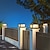 billiga Postljus-ip54 utomhuspelarlampor fyrkantiga staketpelarstolpar för gårdsdekoration enkel pelare lykta pelarlampor gångvägar, trädgård