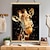 cheap Posters with Hangers-Giraffe Graffiti  Picture Posters With Hanger Wall Art Canvas Prints Painting Home Decoration Dcor Rolled Canvas No Frame