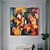 billiga Människomålningar-stor handmålad väggkonst jazzmusikband målning abstrakt oljemålning på duk modern samtida konst heminredning redo att hänga eller duk