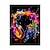 abordables Impressions Dessin Animé-Toile d&#039;art mural coloré néon gamer contrôleur impressions et affiches photos peinture en tissu décoratif pour salon photos sans cadre