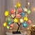 cheap Decorative Lights-Valentine&#039;s Day Rose Flower Tree Lamp 24 Heads Rose Table Light USB Plug Lamp For Wedding Party Decoration Night Lights
