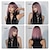 cheap Synthetic Trendy Wigs-Synthetic Wig Uniforms Career Costumes Princess Straight kinky Straight Middle Part Layered Haircut Machine Made Wig 14 inch Black / Purple Synthetic Hair Women&#039;s Cosplay Party Fashion Purple