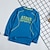 cheap Tees &amp; Shirts-Kids Boys Quick-drying T shirt Tee Letter Long Sleeve Crewneck Children Top School Cool Daily Spring Fall T10 Cailan 7-13 Years