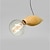 cheap Island Lights-22 cm Pendant Lantern Design Pendant Light Wood Glass Painted Finishes Modern 110-120V 220-240V