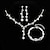 お買い得  ジュエリーセット-ジュエリーセット 4本 銅 ラインストーン 1×ネックレス イヤリング ブレスレット 女性用 エレガント ファッション 可憐な 幾何学的 幾何学形 ジュエリーセット 用途 結婚式 パーティー 日常