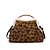 billiga Kuvertväskor och aftonväskor-handväska för kvinnor clutchväskor syntetiska för kvällens bröllopsfest med stor kapacitet leopard geometriskt djur mönstrat svart/vit svart brun