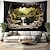cheap Landscape Tapestry-Waterfall Forest Cave Hanging Tapestry Wall Art Large Tapestry Mural Decor Photograph Backdrop Blanket Curtain Home Bedroom Living Room Decoration