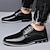 cheap Men&#039;s Oxfords-Men&#039;s Oxfords Casual Shoes Dress Shoes Dress Loafers Walking Business British Daily Party &amp; Evening Faux Leather Warm Lace-up Black Brown Summer Spring