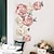 Недорогие Стикеры на стену-Наклейки на стену с цветами, настенные художественные наклейки, декоры, съемные наклейки для спальни, гостиной, столовой