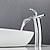 abordables Robinetteries de lavabo-Robinet lavabo - Jet pluie Chrome / Nickel brossé / Plaqué Set de centre Mitigeur un trouBath Taps