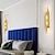 billige Indendørsvæglamper-væglamper lys luksus nordisk moderne væglampe luksus væglampe enkel personlighed kreativ soveværelse sengelampe væglampe krystal væglampe gang trappe dekoration hotel væglampe sort g9