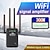 abordables Routers Wireless-Amplificador de señal wifi 2,4 ghz extensores wifi amplificador de señal 300mbps fácil configuración 4 antenas de largo alcance para el hogar con puerto ethernet
