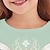 olcso lány 3D-s pólók-Lány 3D Szarvas Póló Ing Rózsaszín Hosszú ujj 3D nyomtatás Tavasz Ősz Aktív Divat aranyos stílus Poliészter Gyerekek 3-12 év Terített nyak Szabadtéri Hétköznapi Napi Normál