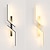 ieftine Lumini LED de Perete-aplic de perete cu led negru lampă de perete liniară modernă din metal pentru interior aplice de perete cu LED de iluminat design cu bandă lungă lampă de perete de interior pentru sufragerie dormitor