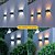 abordables Lumières de Noël-Applique murale LED solaire éclairage haut et bas 2 modes pour éclairage extérieur lampe de jardin solaire extérieure étanche IP65 pour cour porte de garage couloir décor de jardin lumière