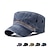 ieftine Pălării Bărbați-Unisex Bască Flat Șapcă de baseball Cap militar Pălărie de cadet Negru Albastru Marin Închis Poliester Modă Epocă Casual minimalism În aer liber Vacanță Simplu Ajustabile Modă