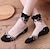 abordables chaussettes9-Femme Mi-chaussettes Mariage Travail Bloc de couleur Polyester Sexy Classique Lolita Pour tous les jours 1 paire