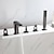 olcso Csaptelepek fürdőkádhoz-Kád csaptelep - Modern Kortárs Galvanizált Római kád Kerámiaszelep Bath Shower Mixer Taps