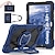 olcso Samsung-táblagéptokok-Tabletta tokok Kompatibilitás Samsung Galaxy Tab A9 8.7&quot; S8 Plus 12.4&#039;&#039; S8 S7 Plus FE A8 10.5&#039;&#039; A7 Lite 8.7&#039;&#039; A7 A 8,0&quot; A9 Plus 11&quot; Fogantyú / Kilincs 360° forgás Vállpánt Páncél PC Szilikon