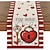 cheap Table Runners-Valentines Day Table Runner Holiday Table Runner Seasonal Farmhouse Burlap Table Cloth for Wedding Anniversary Home Kitchen Dinner Table Party Decor