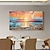 billiga Landskapsmålningar-handgjord oljemålning canvas väggkonst dekor original solnedgångar full för heminredning med sträckt ram utan inner ram målning