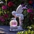 olcso Szobrászat és tájfények-virágtündér szobor világít lány dekoráció kültéri kert udvar angyaltündér napfény