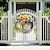 levne Umělé rostliny-jarní věnce na vchodové dveře, barevné umělé květiny sváteční výzdoba pro domácí venkovní interiér nástěnné okno svatební výzdoba