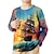 cheap Boy&#039;s 3D T-shirts-Boys 3D Graphic Tee Shirt Long Sleeve 3D Print Spring Fall Sports Fashion Streetwear Polyester Kids 3-12 Years Crew Neck Outdoor Casual Daily Regular Fit