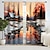 cheap Curtains &amp; Drapes-2PCS Landscape Painting Series Curtains 3D Digital Printing Fabric Curtains Window Screens