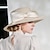 voordelige Feesthoeden-hoed Polyesteri Vezel Bowler / Cloche hoed Strohoed Zonnehoed Bruiloft Casual Elegant Bruiloft Met Strik Helm Hoofddeksels