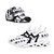 cheap Sports-Men&#039;s Sneakers and Baseball Cap Set Sporty Sandals Platform Sneakers Running Walking Sporty Casual Outdoor Daily Tissage Volant Breathable Lace-up Black White Red Summer Spring