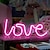 economico Luci decorative-Rosa brillante amore insegna al neon luce a led alimentata a batteria/USB amore tavolo e decorazioni da parete luci per camera delle ragazze dormitorio anniversario di matrimonio proposta di San
