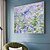 preiswerte Ölgemälde-Original Blumen-Ölgemälde auf Leinwand, modernes Blumengemälde, abstrakt, grün, lila, Kunst, Wohnzimmer, Heimdekoration, große strukturierte Wandkunst