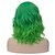economico Parrucca per travestimenti-parrucca verde parrucca verde ombre parrucca bob verde parrucche verdi per le donne brevi ricci ondulati parrucche verdi sintetiche parrucche del giorno di san patrizio