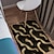 billiga mattor för vardagsrum och sovrum-guld svart geometrisk matta köksmatta halkfri oljesäker golvmatta vardagsrum matta inomhus utomhusmatta sovrum dekor badrumsmatta entrématta dörrmatta