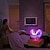 Недорогие Декоративные огни-светодиодный 3d фейерверк ночник Рождественская романтическая атмосфера маленькая настольная лампа USB мечтательная атмосферная лампа в форме сердца прикроватная лампа