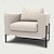 abordables IKEA Couvertures-Housse de fauteuil en lin et polyester koarp, coupe régulière avec accoudoirs, lavable en machine, séchable