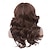 abordables Perruques de déguisement-rugelyss vintage perruques marron perruque mixte pour femmes dame couches synthétiques pleines perruques pour les années 60 70 80 cosplay costume disco perruque de cheveux