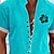 Недорогие Мужская гавайская рубашка-Мужская курортная гавайская рубашка с 3D-принтом и цветочным принтом, повседневная одежда для отдыха, лето, воротник-стойка с короткими рукавами, синяя, зеленая, голубая рубашка S M L