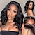 cheap Human Hair Lace Front Wigs-Lace Front Wigs Bob Wig Human Hair Pre Plucked 4x4 Body Wave Lace Front Wigs for Black Women Frontal Short Wavy Wigs Brazilian Virgin Wig 180% Density