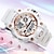 cheap Digital Watches-SANDA Women Digital Watch Sports Fashion Wristwatch Luminous Stopwatch Alarm Clock Date Week Silicone Strap Watch