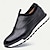 cheap Men&#039;s Sneakers-Men&#039;s Dress Sneakers Leather Italian Full-Grain Cowhide Slip Resistant Lace-up Black Burgundy Blue