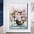 billiga Blom- och växtmålningar-mintura handgjorda abstrakta oljemålningar med blommor på duk väggkonstdekoration modern bild för heminredning rullad ramlös osträckt målning