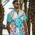 Недорогие Мужская гавайская рубашка-Мужская гавайская рубашка с принтом черепах и морской жизни, летняя пляжная рубашка на пуговицах с коротким рукавом, повседневная одежда для отпуска, от S до 3xl