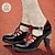 Χαμηλού Κόστους Γυναικεία Τακούνια-Γυναικεία Τακούνια Γόβες Μπόχο Χειροποίητα Παπούτσια Vintage παπούτσια Πάρτι ΕΞΩΤΕΡΙΚΟΥ ΧΩΡΟΥ Καθημερινά Συνδυασμός Χρωμάτων Τακούνι Κώνος Στρογγυλή Μύτη Κομψό Βοημία Διακοπές Δέρμα Δερμάτινο Πόρπη